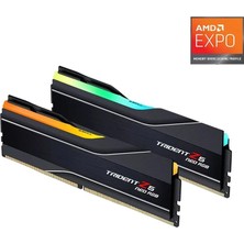 GSkill Gskıll 64GB (2X32GB) Tz5 Neo Siyah Rgb Ddr5 6000MHZ CL26 1.45V Amd Expo Dual Ram