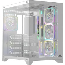 Powerboost PB-C9025W 750W 80+ Bronze Atx Apfc 3.1 Pcı-E 5.1 4*argb Pwm Fan Atx Seaview Gaming Beyaz