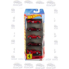 Hot Wheels Ferrari 5'li Set Koleksiyonluk