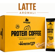 Mustang Nutrition Protein Coffee Latte Aromalı 10 gr x 20 Servis 200 gr Yüksek Proteinli Kahve