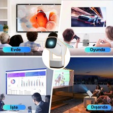 MiraLive Projeksiyon Cihazı - Renk: Beyaz, Çözünürlük Teknolojisi: 4k, Çözünürlük: 1920 x 1080