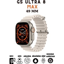 Hace Bazaar 49MM Ekranlı Kilitli Vidalı Kordonlu Gri Akıllı Saat - Nabız ve Uyku Takibi Özellikli