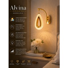 Alvina Aydınlatma Nera Ledli 3 Renk Gold Aplik