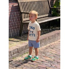 Minipeak Kids La'ciel Paris Çizgili Şort+ Baskılı Tişört