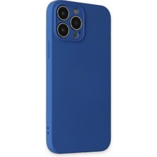 Bezos iPhone 13 Pro Kılıf Nano Içi Kadife Silikon - Lacivert