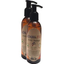 Bezos Adam & Eadam&eerkeklere Kadınlara Özel Sade Vücut Masaj Yağı Pure Edible Massage Oil 125 ml 2 Adet
