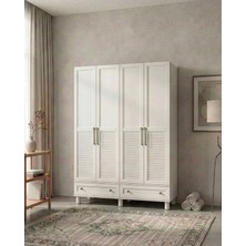 Sevilla Mdf Aynasız 4 Kapılı Dolap