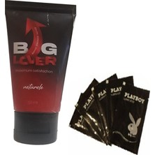 Bezos Big Lover Erkeklere Özel 50 ml Jel 50 ml Maximum Strength Hardening Gel For Men + Playboy 5 x 5 ml Lubricant  Jel