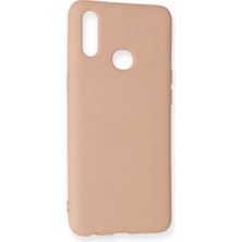 Bezos Galaxy A10S Kılıf Nano Içi Kadife Silikon - Pudra
