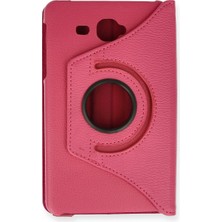 Bezos Galaxy T280 Tab A 7 Kılıf 360 Tablet Deri Kılıf - Pembe