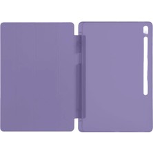 Bezos iPad Pro 11 (2024) Kılıf Kalemlikli Hugo Tablet Kılıfı - Mor