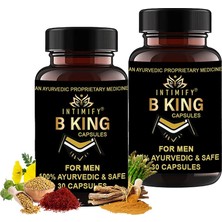 Bezos B King Erkek Destekleyici 2 Adet Shilajit Shatavari Gokshura Safed Musli Shudha 30LU