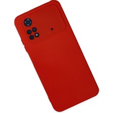 Bezos M4 Pro 4g Kılıf Nano Içi Kadife Silikon - Kırmızı