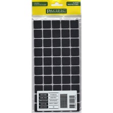 Bezos Pacific 6020 Bl Yapışkanlı Keçe 20 mm x 20 mm Siyah