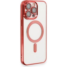 Bezos iPhone 14 Pro Max Kılıf Kross Magneticsafe Kapak - Kırmızı