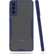 Bezos Galaxy S21 Plus Kılıf Platin Silikon - Lacivert