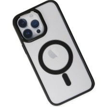 Bezos iPhone 14 Pro Kılıf Room Magneticsafe Silikon - Siyah