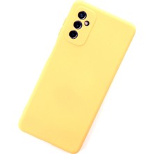 Bezos Galaxy M52 5g Kılıf Nano Içi Kadife Silikon - Sarı