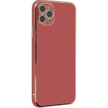 Bezos iPhone 11 Pro Max Kılıf Volet Silikon - Kırmızı