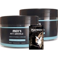 Bezos Mens  2tane 100 ml LFHX0300 Anti-Wrinkle  Erkek Yüzcilt Gençsi Bakım Kremi  Smoothing Cream + Yanında Jel