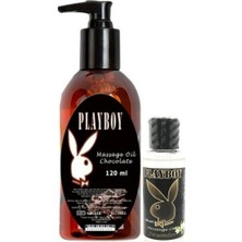 Bezos Parnassos Playboy Aromaterapi Çikolata Massage Oil 120 ml + Jasmin Aromalı Massage Vücut Masaj Yağı 50 ml