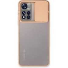 Bezos Note 11T Kılıf Palm Buzlu Kamera Sürgülü Silikon - Pembe