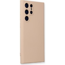 Bezos Galaxy S24 Ultra Kılıf Nano Içi Kadife Silikon - Pudra