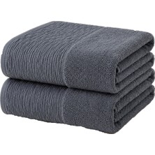 Elif Mira 2'li Büyük Boy Banyo Havlusu 90X150 cm %100 Pamuk Siena Collection 650 gr