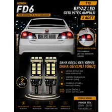 Duolight Honda Civic Fd6 (2006-2012) Uyumlu T15 W16W Beyaz LED Geri Vites Ampulü Canbus 2 Adet