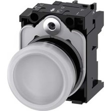 Siemens 3SU1102-6AA60-1AA0 Sırıus Act Beyaz Sinyal Lambası | 22MM | 24V Ac/dc | Komple Ünite