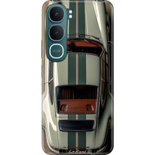 Senada Vivo Y31 5g (V2521) Kılıf Desenli Baskılı Tpu Rubber Kapak Silikon Klasik Araba