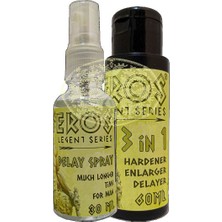 Bezos Eros Legent Erkeklere Hacmine Süresine Katılığına Pe.nismasaj Kremi 60ML + Erkek Geciktiricisprey 30 ml
