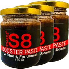 Bezos Stımul8 (S8) 3 Adet Paste Erkeklere Ekstradestek Özel Macun 240 gr
