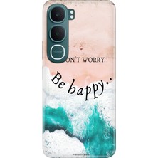 Senada Vivo Y31 5g (V2521) Kılıf Desenli Baskılı Tpu Rubber Kapak Silikon Be Happy