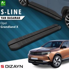 Drs Tuning S-Dizayn Opel Grandland 2 Elektrikli S-Line Siyah Yan Basamak 193 cm 2024 Üzeri A+ Kalite