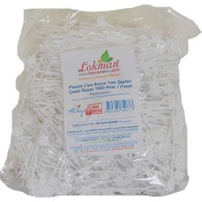 Bezos Plastik Cips Börek Tatlı Şeytan Çatalı Beyaz 1000 Adet 1 Paket