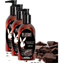 Bezos Playboy Chocolate Massage Oil 3 Adet Çikolata Aromalı Vücut Masaj Yağı