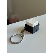 Lucien Vela Peynir Desenli Mekanik Switch Clicker Anahtarlık - Stres Atıcı Fidget Oyuncak