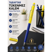 Kalemhane Kişiye Özel Taraftar Tükenmez Kalem Kutulu ve Dokunmatik Özellik- Sarı Lacivert