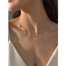 Aurevyn Design Altın Kaplama Charmlı Kolye