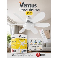 Orden Yaşam Ventus 40W Uzaktan Kumandalı Tavan Tipi Fan LED Aydınlatma