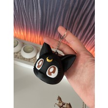 3dvibeswithmerve Ay Savaşçısı Sailor Moon Luna Çanta Süsü Anahtarlık