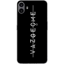 TechTree Cmf Phone 1 Uyumlu Vazgeçme Yazılı Baskılı Silikon Kılıf