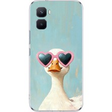 TechTree Infinix Gt 50 Pro Uyumlu Yağlı Boya Pop-Art Ördek Baskılı Silikon Kılıf