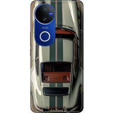 Senada Vivo V50 5g (V2427) Kılıf Desenli Baskılı Tpu Rubber Kapak Silikon Klasik Araba