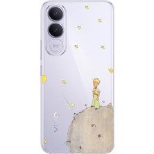 TechTree Vivo V70 Fe Uyumlu Küçük Prens Tasarımlı Baskılı Silikon Kılıf