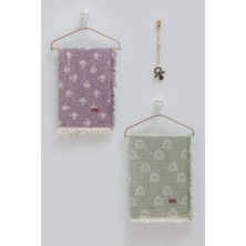 Caramell Basıc Ikili Müslin Battaniye Emzik Askısı Üçlü Kutulu SET-100X120 cm CRM.V8.2486