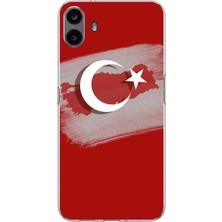 TechTree Cmf Phone 1 Uyumlu Türkiye Harita Detaylı Türk Bayrağı Baskılı Silikon Kılıf
