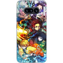 TechTree Nothing Phone (4A) Uyumlu Demon Slayer Efsanesi:iblis Avcıları Baskılı Silikon Kılıf