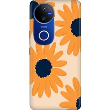 Senada Vivo V50 5g (V2427) Kılıf Desenli Baskılı Tpu Rubber Kapak Silikon Flower Draw